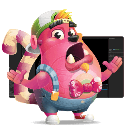 Funny Monster Character Animator Puppet